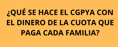 ¿Qué se financia con la cuota familiar que pago cada año?